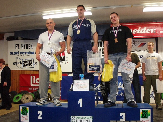 kat. do 82,5 kg - 1. HRUB� Petr, 2. KOPAL Radim, 3. KUNDRT Stanislav