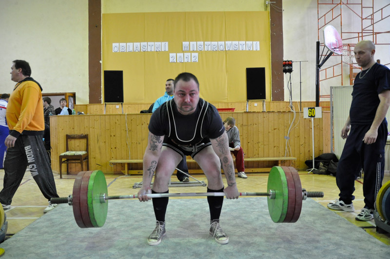 Mistrovstv� ji�n� Moravy v silov�m trojboji 2012