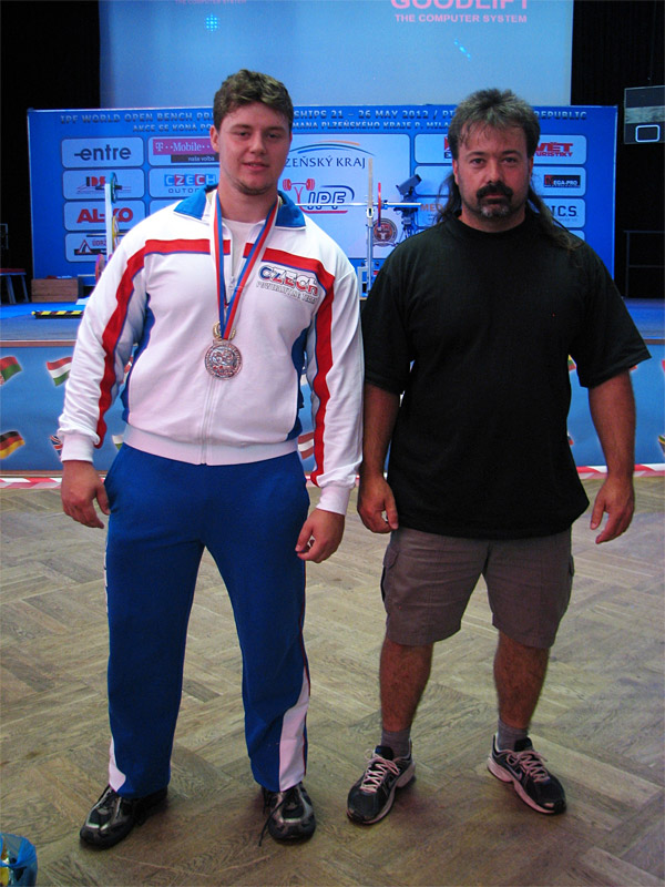 Tom� Svoboda a jeho tren�r Jaroslav Louda