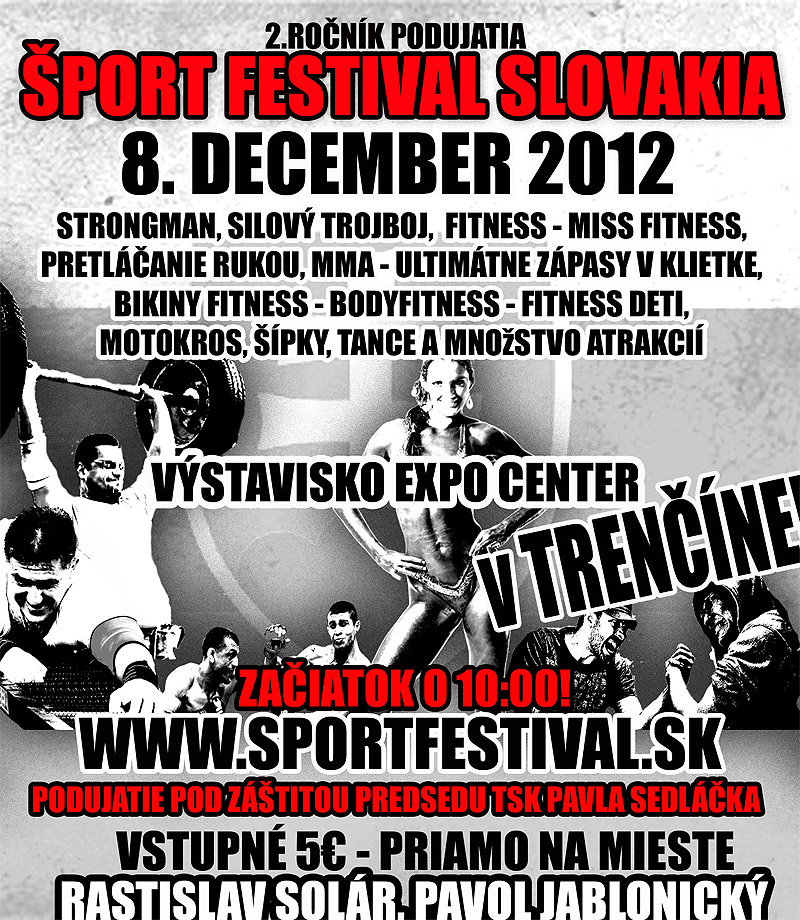 Sport Festival Slovakia 2012 - pozv�nka