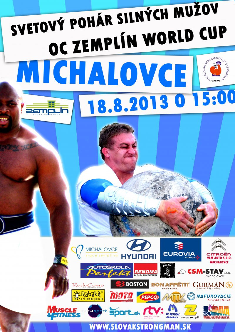 Sv�tov� poh�r siln�ch mu�� (Michalovce) 2013 - pozv�nka