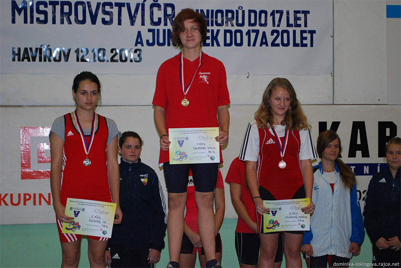 M�R ve vzp�r�n� junior� do 17 let a juniorek do 17 a 20 let 2013
