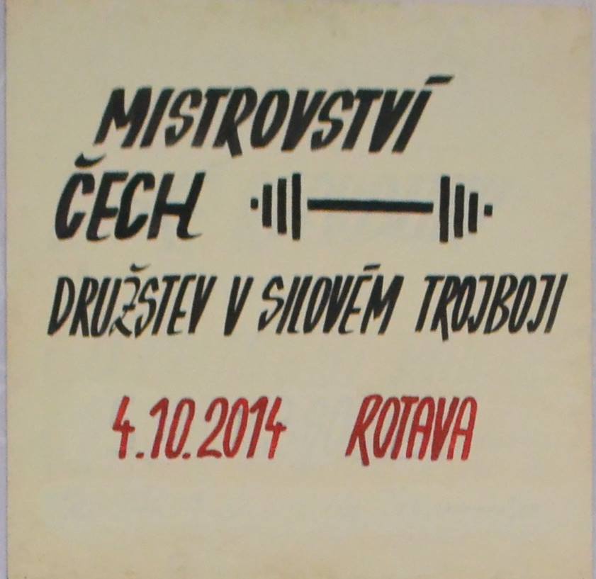 Mistrovstv� �ech v silov�m trojboji dru�stev 2014