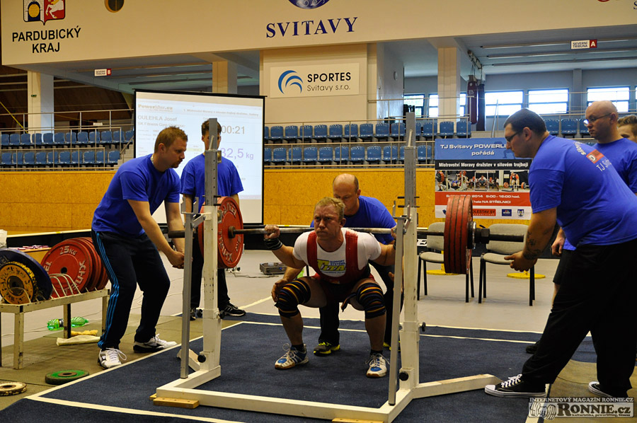 Mistrovstv� Moravy v silov�m trojboji dru�stev 2014