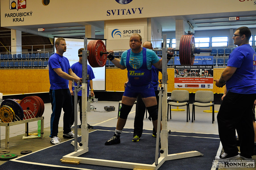 Mistrovstv� Moravy v silov�m trojboji dru�stev 2014