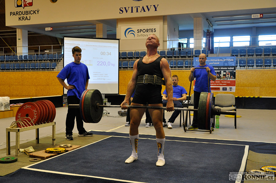 Mistrovstv� Moravy v silov�m trojboji dru�stev 2014