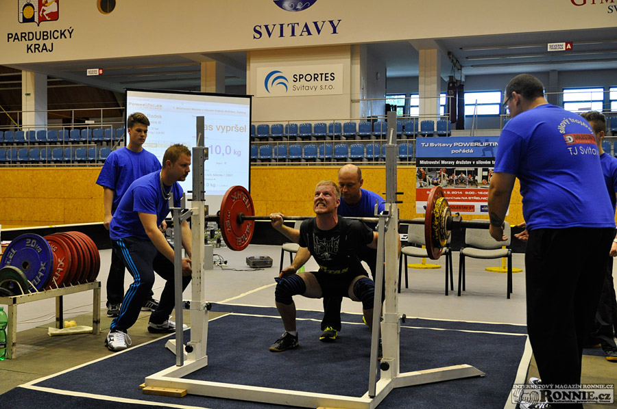 Mistrovstv� Moravy v silov�m trojboji dru�stev 2014