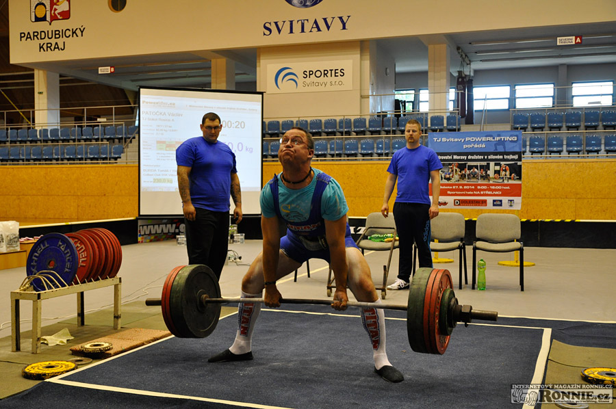 Mistrovstv� Moravy v silov�m trojboji dru�stev 2014