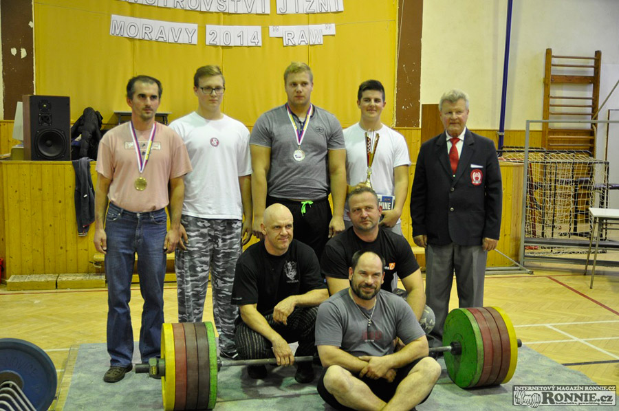 Mistrovstv� ji�n� Moravy v klasick�m (RAW) silov�m trojboji 2014