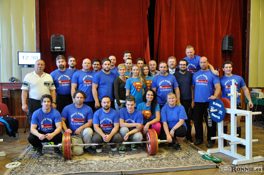 Mistrovstv� Moravy v silov�m trojboji dru�stev 2015