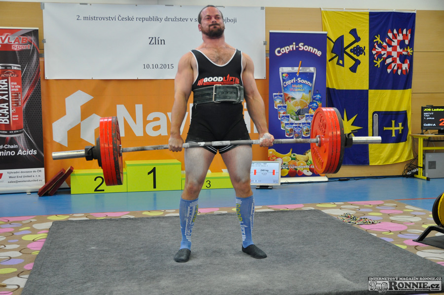 Mistrovstv� �R v silov�m trojboji dru�stev 2015
