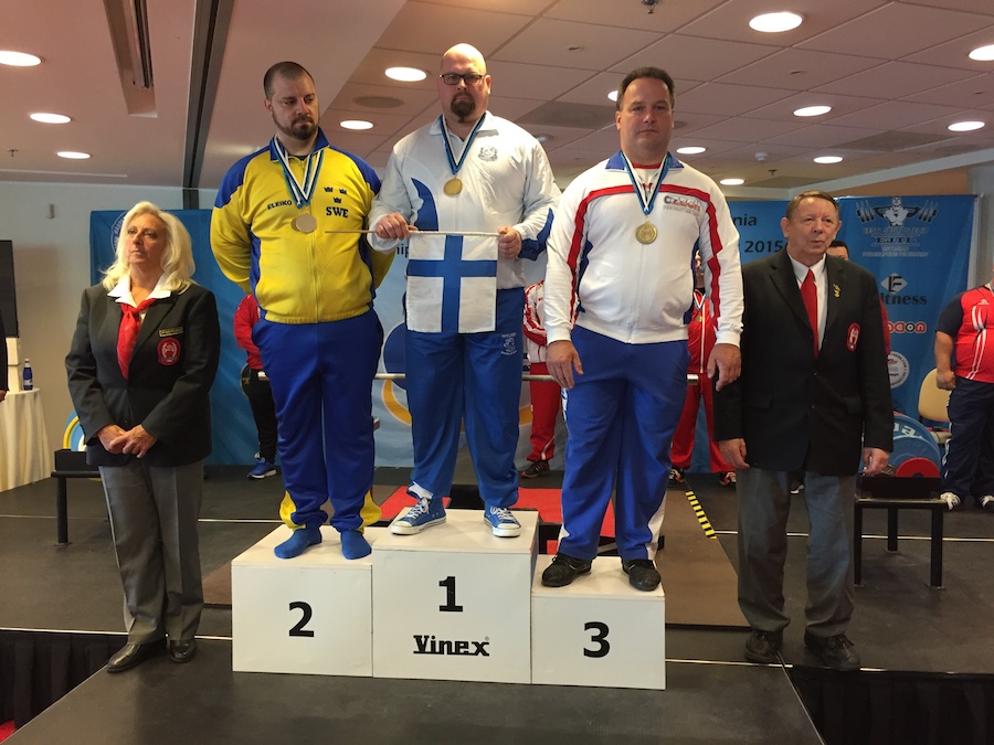 Mistrovstv� Evropy v bench-pressu masters 2015 - Zbyn�k Krej�a