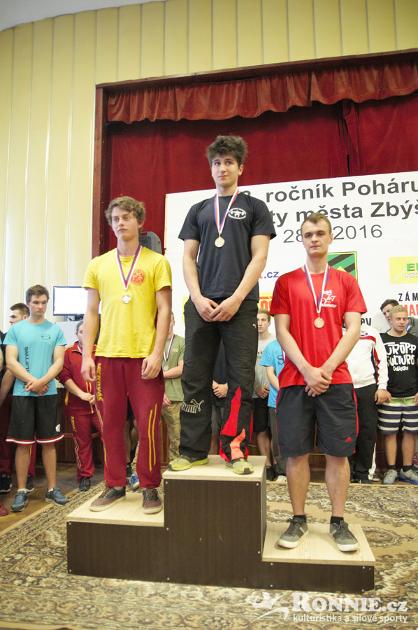 Poh�r starosty m�sta Zb��ova v silov�m trojboji dorostenc� a junior� 2016