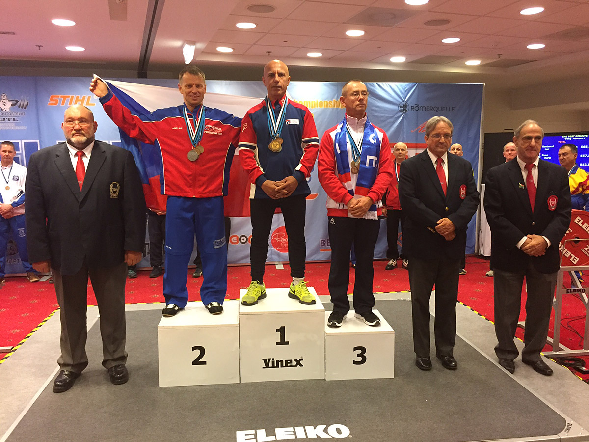 Karel Ruso na MS v silov�m trojboji masters 2016