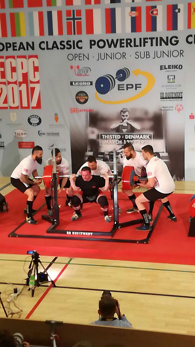 Jakub Sedl��ek na ME v RAW silov�m trojboji 2017