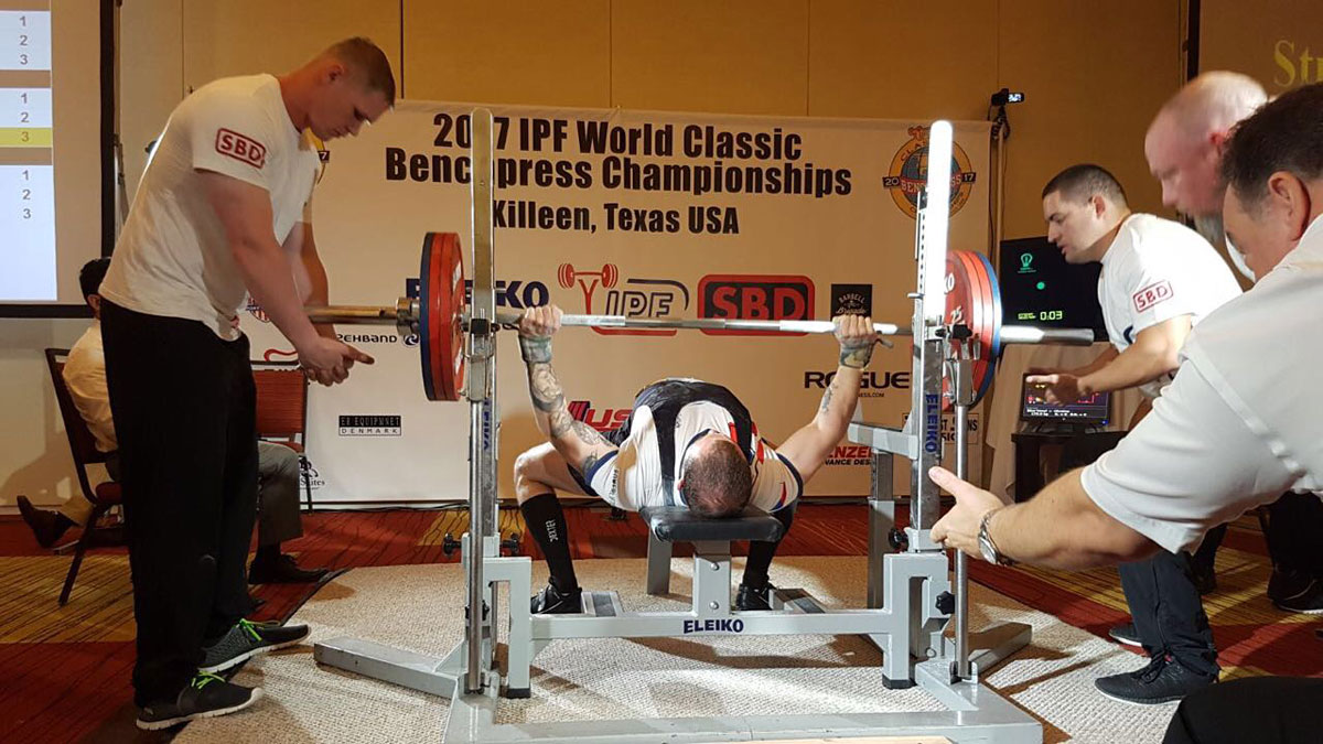 Robin Student na MS v klasick�m (RAW) bench-pressu 2017