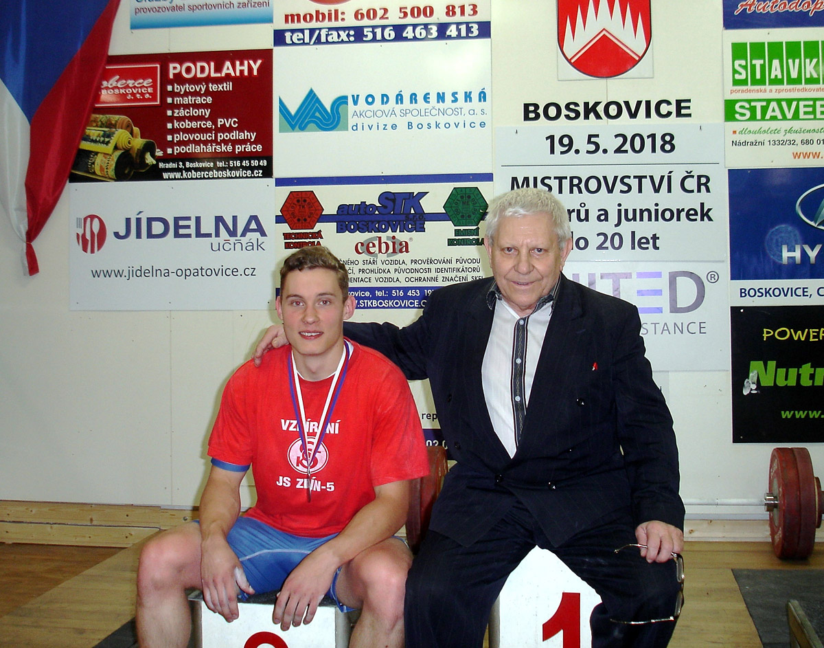 Pavel Jan��k a tren�r Jaroslav Janeba